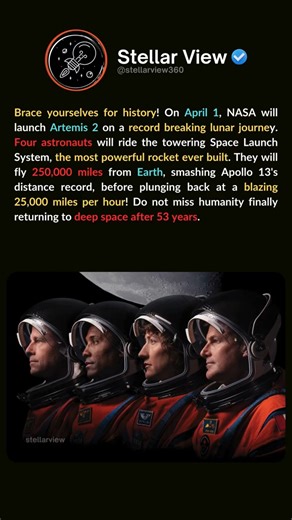 Four Astronauts About to Venture Farther Than Humans Ever Have 🚀 #Artemis
