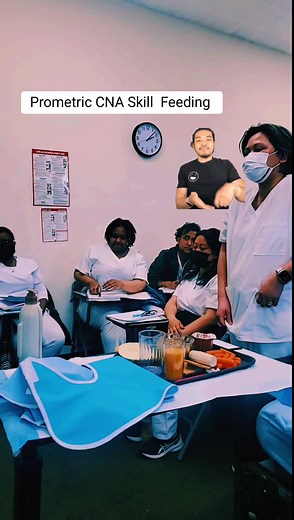 CNA Skill Feeding a patient #Prometric #cna #RN #lpn #medical #nursing #fypage #feeding #Prometric #hha