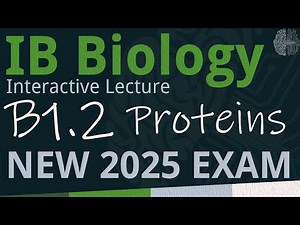 IB Biology B1.2 - Proteins [SL/HL] - Interactive Lecture 2025-2033