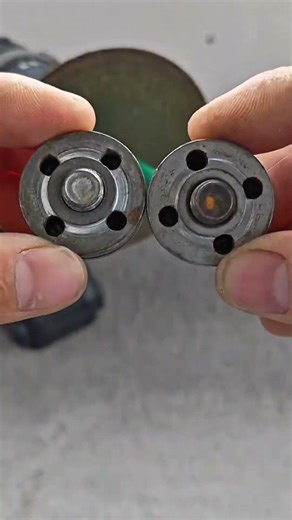 The process of quickly installing a bolt and assembling parts using a grinder #machineworks #shorts