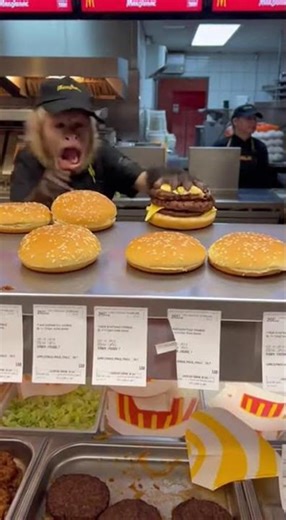 Monkey Working at McDonald’s — Is This Real?
