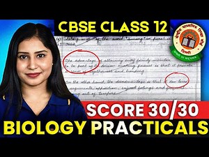 How to Score 30/30 in CBSE Board Class 12 Biology Practical Exam? Tamsa Ma'am | Rankplus