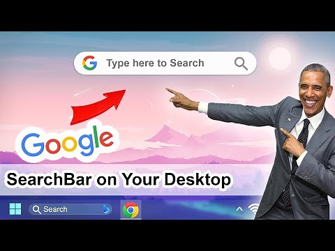 Make Your Desktop Cool with Google Search Bar | add google on desktop #googlesearch
