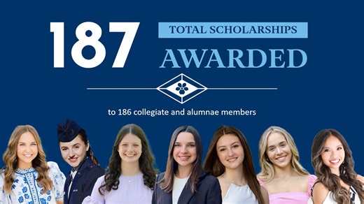 Congratulations to this year’s Alpha Delta Pi Foundation scholarship recipients! This year, the Foundation awarded $373,841 to 186 collegiate and alumnae members from 123 chapters for undergraduate, graduate, and continuing education. Meet this year’s recipients on the blog: https://www.alphadeltapi.org/blog/2025/08/22/congratulations-2025-2026-foundation-scholarship-recipients/ | Alpha Delta Pi