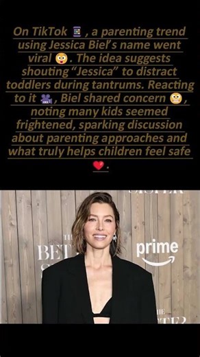 Jessica Biel Reacts to Viral Parenting Trend on TikTok #JessicaBiel, #ParentingTips, #TikTokTrends