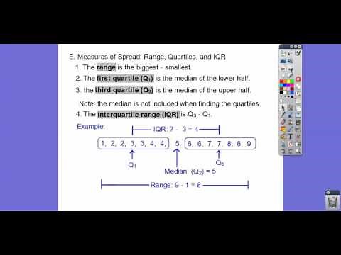 Measures of Center and Spread - Module 9.1 (Part 1)