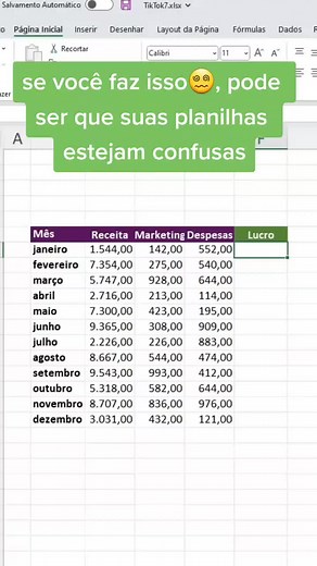 renomear colunas #Excel #dicasdeexcel #exceltips