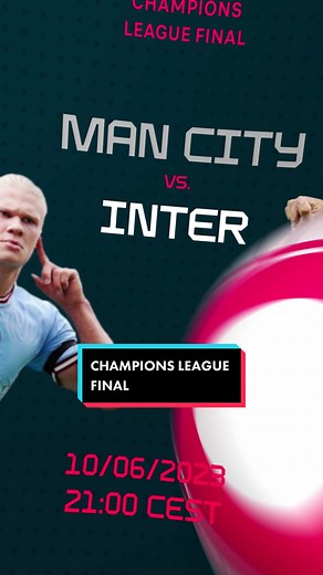 🏆 who’ll win the #uclfinal and become 🎶 THE CHAMPIOOONS 🎶? #ucl #mancity #inter
