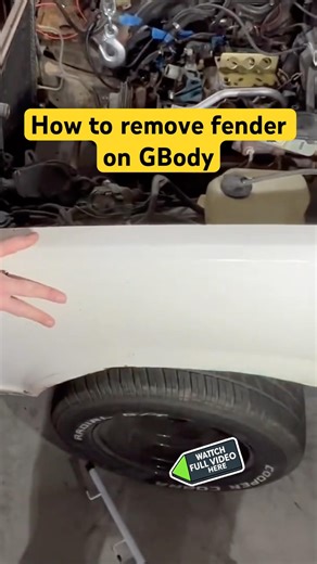 How to remove fender on a g body 👨🏻‍🔧 #theroygarage
