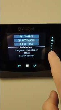 Vaillant sensoCOMFORT Time/Daylight Savings Setup