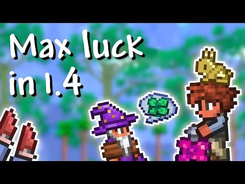 Terraria - 1.4 Maximum luck (increasing rare drop rates and mob spawns!)