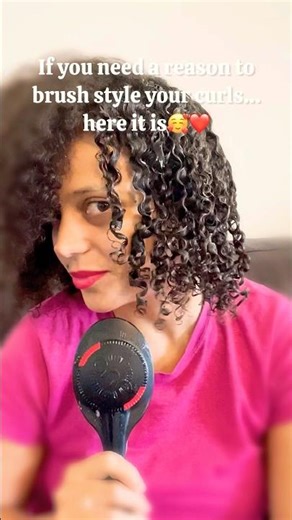 This is your REASON to brush style your curls ➿