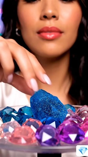 Crystal Candy Crunch 💎🍬 Glass Candy ASMR 🤤 #Shorts