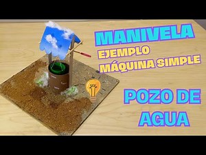How to make a WATER WELL model of a simple machine / circular to linear motion