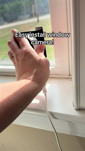 This camera is easy to install and has a 3mp camera and 2k video footage! #camera #windowcamera #securitycamera #videocamera #tiktokshopcreatorpicks