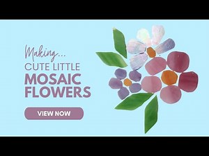 Create Cute Little Mosaic Flowers: Easy Step-by-Step Tutorial