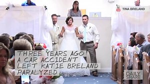 191K views · 7.1K reactions | A paralyzed woman defies all odds by walking again on her big day. #HappyHour (via The Daily Share) | HLN | Facebook