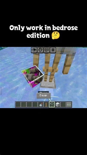 Only work in bedrose edition 🤔↔️ #minecraft #gaming #trending #growth #reels #youtube #glitch #short