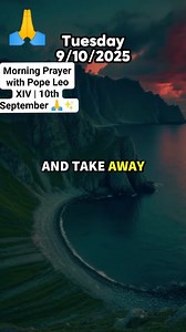 Pope Leo XIV begins this blessed Monday morning by lifting prayers for God’s mercy, guidance, and protection. As a new day unfolds, may the Lord grant us peace, strength, and joy to walk faithfully in His light. 🌿💛 #fypageシ #PopeLeoXIV #MorningPrayer #10thSeptember #DailyBlessings | Monica Okpaleke
