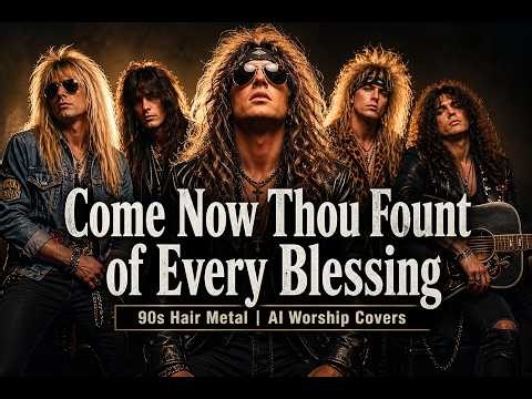 Come Thou Fount of Every Blessing - HAIR METAL 90s Epic Rock Cover