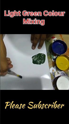 Light Green Color Mixing Formula | Step-by-Step Paint Tutorial #art #painting #colors