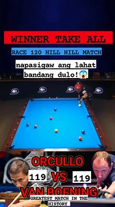 575K views · 7.4K reactions | Prime Dennis Orcollo vs Shane van Boening race to 120 hill hill match #billiards #highlights2025 | Tako at Tisa | Facebook