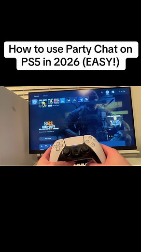 How to use Party Chat on PS5 in 2026 (EASY!) #fyp #ps5 #tutoreelz | playstation 5