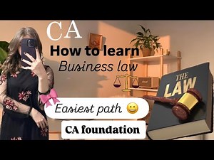 How to learn business law 😀 | CA foundation | #cafoundation #businesslaw