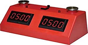 ZMart Fun II Digital Chess Clock with Colored Case - RED/RED