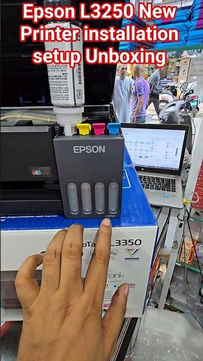 Epson L3250 New Printer installation setup Unboxing #epson #services #printersupportsoftware