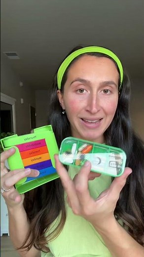 Portable 7 Day Pill Organizer | Large Capacity Weekly Medicine Storage Box