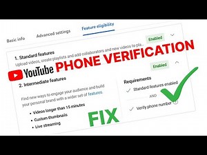 How to Verify YouTube Account | Phone Number Cannot Be Used For Verification FIX
