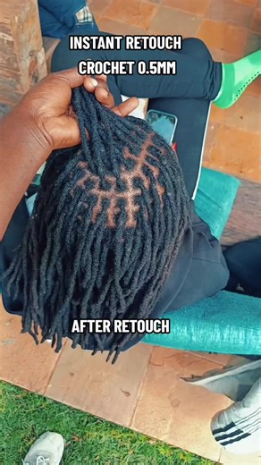Instant Dreadlocks Crochet Maintenance 0.5mm#locs #locstyles #dreadlocks #dreads #crochet