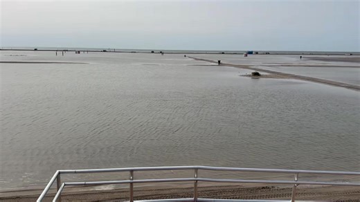 Massive water puddles on the beaches. This happens after every major rain storm Video by mark at 42Freeway | Wildwood Boardwalk