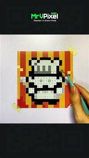 Building an 8-Bit Chef Character | Fun Retro Pixel Art Mosaic & Satisfying DIY Craft
