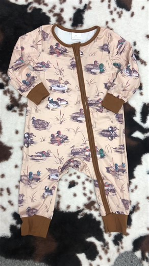 Little baby boys mallard ducks hunting season zip rompers #southern#babyromper#zipup#mallard#foryou