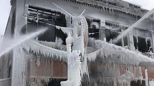 Fire rages on in Watertown, blizzard hampers firefighter efforts