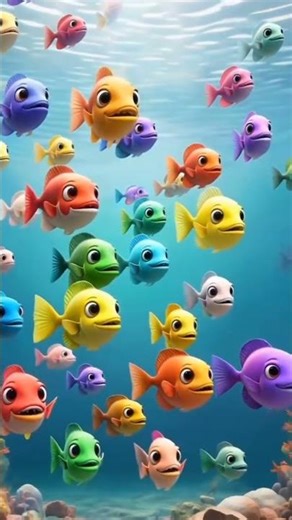 Funny Fish Animation🐠🐠#shorts #kids #cartoonfish #cute #fish