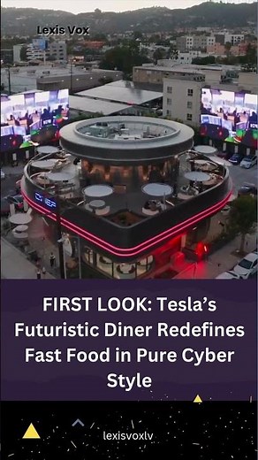Tesla's New Diner Is a Cyberpunk Dream | First Look Inside!