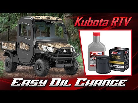 Kubota RTV X1120 Engine Oil Change - QUICK AND EASY