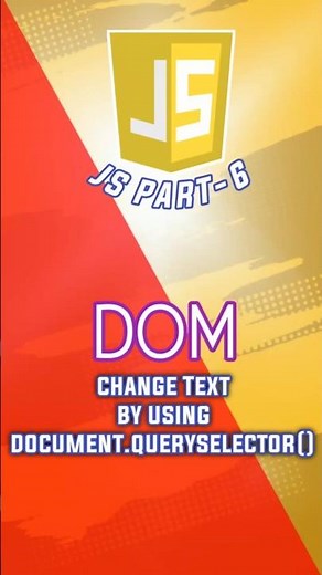 Change Text with document.querySelector() #coding #codewithharry #quiz