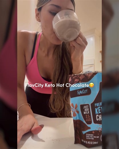 If you’re a hot chocolate lover, I’m telling you — this one is amazing. FlavCity’s Prebiotic Keto Hot Chocolate has best-in-class ingredients, no added sugar, and the creamiest texture. It tastes just like the hot chocolate you drank as a kid, but with nothing but good-for-you ingredients. Rich, decadent, super cozy… and totally guilt-free. ☕ Get 15% OFF your first order with code WELCOME15. | Low Carb Love