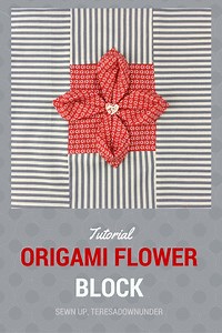 Video tutorial: Origami flower quilt block