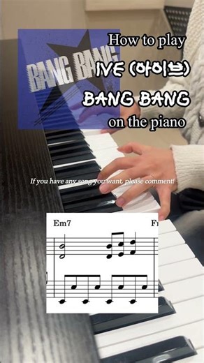 How to play 'IVE-BANG BANG' on the piano(+sheet music)