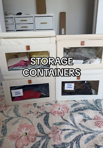these make storing out of season clothing so much easier! #storagecontains #storage #storingclothes #storagehacks #closetorganization