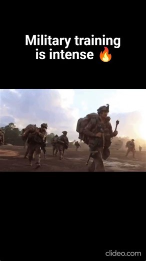 Intense military training