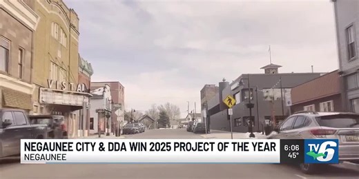 Negaunee City and DDA win Michigan Downtown Association 2025 Project of the Year Award