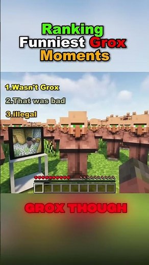Ranking Funniest ‪@GroxMC‬ Moments || #shorts ||