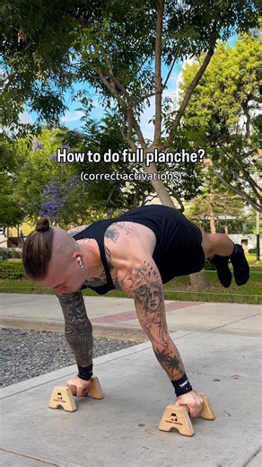 Learn how to do full planche with correct activations!