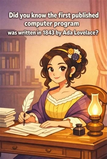 👩‍💻 The First Computer Program Was Written in 1843?! #Shorts
